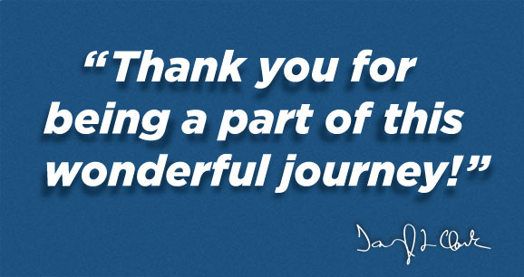 Thank you for the wonderful journey!